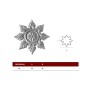 ADORNO CANCELA ROSETA 170x170mm ref. 1AC