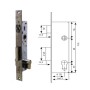 CERRADURA EMBUTIR TESA 2216/20/AI CON RODILLO Y PALETON DESLIZANTE