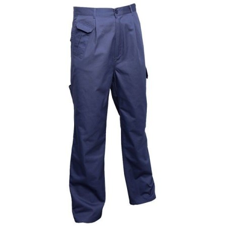 Pantalón de algodón reforzado. Mod. Superplus. Color: Azul. Talla - 46