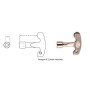 LLAVE DE TRIANGULO AGA PARA CERRADURA ref. 193