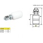 CASQUILLO NYLON DE 42x59mm CON TORNILLO ZINCADO DE 104mm. REF 460/4