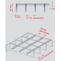 REJILLA GALVANIZADA PLETINA VARILLA 30X30/30X2 Y 5 DE 900 X 1000 (mm)