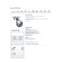RUEDA PLASTICO GRIS DIAMETRO 30mm CON PLACA GIRATORIA REF. 3-0016