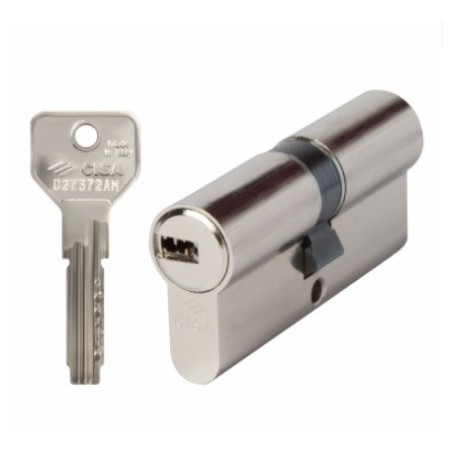BOMBILLO DE SEGURIDAD CISA MODELO ASIX DE 30+50 LEVA LARGA NIQUELADO