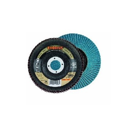 DISCO RHODIUS DE LAMINAS DE ZIRCONIO Ø125x22 GRANO 40 LSZ F2