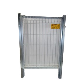 PUERTA METÁLICA PARA CERRAMIENTO DE VALLA PLEGADA 0,80 X 1 METRO CINCADA