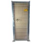 PUERTA METÁLICA PARA CERRAMIENTO DE VALLA PLEGADA 0,80 X 2 METRO CINCADA CON PLACAS DE ANCLAJE