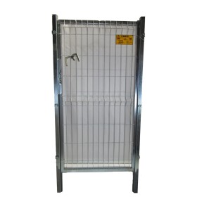 PUERTA METÁLICA PARA CERRAMIENTO DE VALLA PLEGADA 0,80 X 1,5 METRO CINCADA