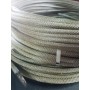 CABLE DE ACERO GALVANIZADO ANTIGIRATORIO DE Ø4mm 19x7+0 ROLLO DE 25m