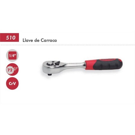 LLAVE DE CARRACA DOGHER DE 1/2" Y 72 DIENTES  ref. 72 TH