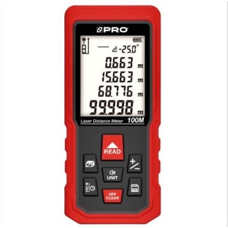 MEDIDOR LÁSER ACHA/PRO 100m MULTIFUNCIÓN IP54 ref. 54353