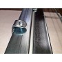 PUERTA METÁLICA PARA CERRAMIENTO DE VALLA PLEGADA 0,80 X 2 METRO CINCADA CON PLACAS DE ANCLAJE