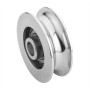 POLEA PARA PUERTA CORREDERA + CASQUILLO + RODAMIENTO DE Ø100x24mm (U-20) Ref. 123