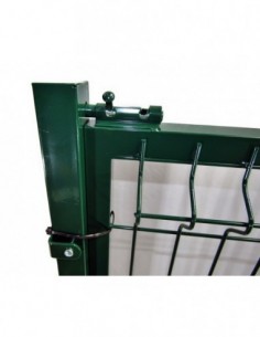 Panel de valla metálica, color verde, 200 cm de altura x 102 cm de ancho,  2309