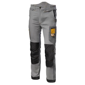 PANTALON 3L DE ALGODON/ELASTICO GRIS FLEXWORK ref.FXW-300 TALLA XXL
