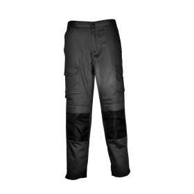 PANTALÓN MULTIBOLSILLOS HIGHLAND 250G/M2 ALGODÓN Y POLIÉSTER TALLA 44 COLOR NEGRO/NEGRO