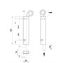 CERROJO AUTOMATICO INOXIDABLE PARA PUERTAS ABATIBLES DE 2 HOJAS ref. 918