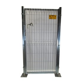 PUERTA METÁLICA PARA CERRAMIENTO DE VALLA PLEGADA 1,00 X1,50 METROS CINCADA CON PLACAS DE ANCLAJE