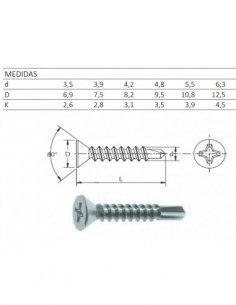 Cerradura embutir CVL carpintería metálica modelo 1990 niquelado