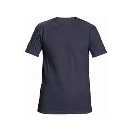 CAMISETA ALGODON TEESTA AZUL NAVY 160gr TALLA L