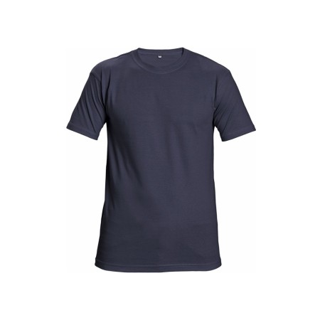 CAMISETA ALGODON TEESTA AZUL NAVY 160gr TALLA XL
