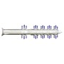 TACO NYLON SPIT B-LONG CABEZA HEXAGONAL Ø10x140/90mm (50uds) ref. 567973