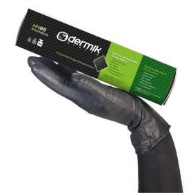 GUANTE NITRILO NEGRO SIN POLVO DE 8,5gr/0,3mm DERMIK NN85 (CAJA 50 UNIDADES) TALLA XL